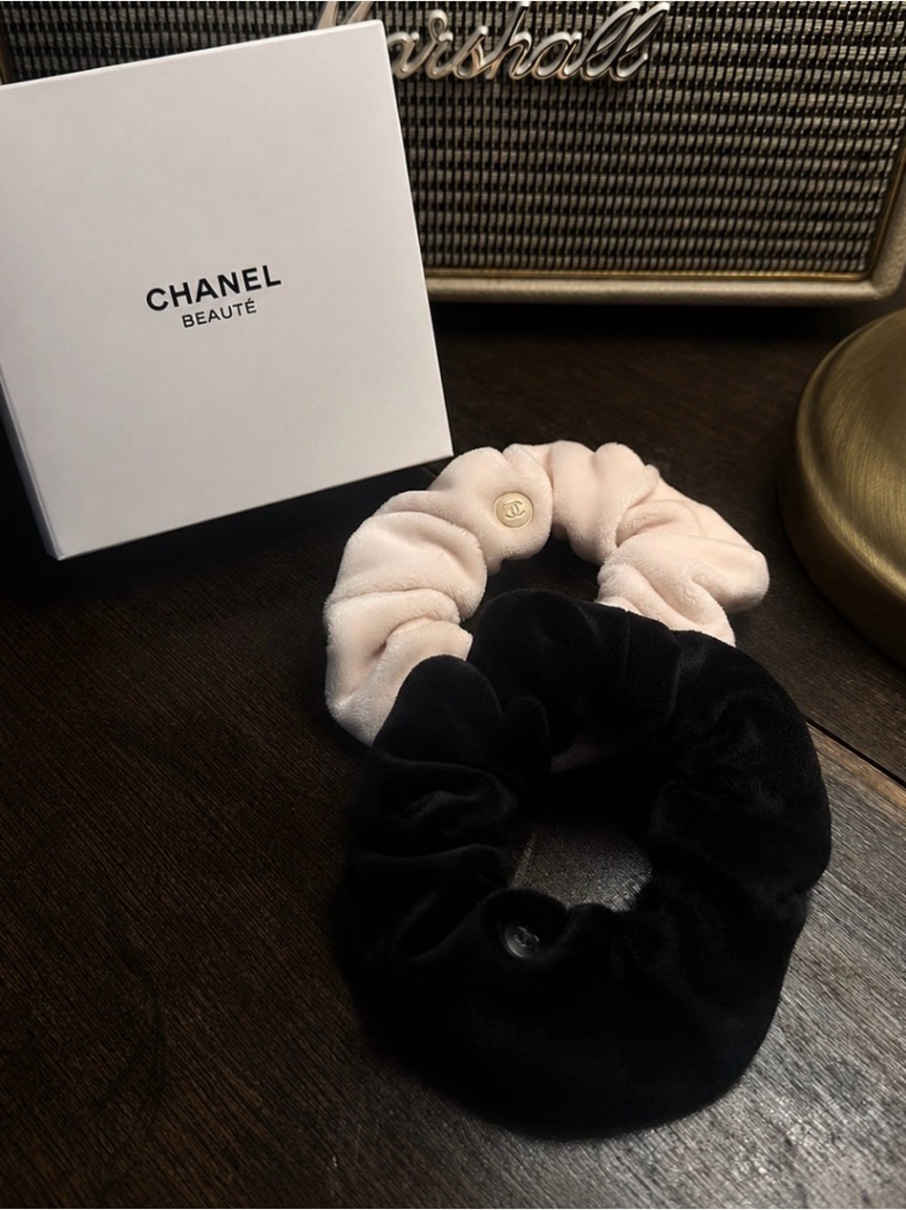 Chanel Beauty Velvet Scrunchie Set Hair Tie Gift Set